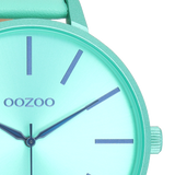 OOZOO Timepieces - C11161 - Damen - Leder-Armband - Mintgrün