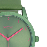 OOZOO Timepieces - C11056 - Damen - Leder-Armband - Grün