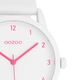 OOZOO Timepieces - C11057 - Damen - Leder-Armband - Weiß