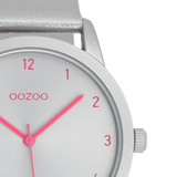 OOZOO Timepieces - C11058 - Damen - Leder-Armband - Silber