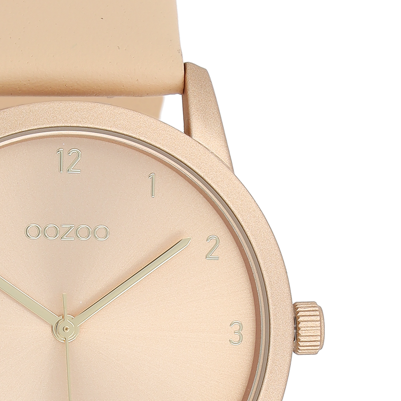 OOZOO Timepieces - C11078 - Damen - Leder-Armband - Nude