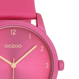 OOZOO Timepieces - C11080 - Damen - Leder-Armband - Fuchisa