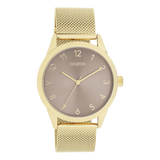 OOZOO Timepieces - C11323 - Damen - Edelstahl-Mesh-Armband - Gold/Taupe