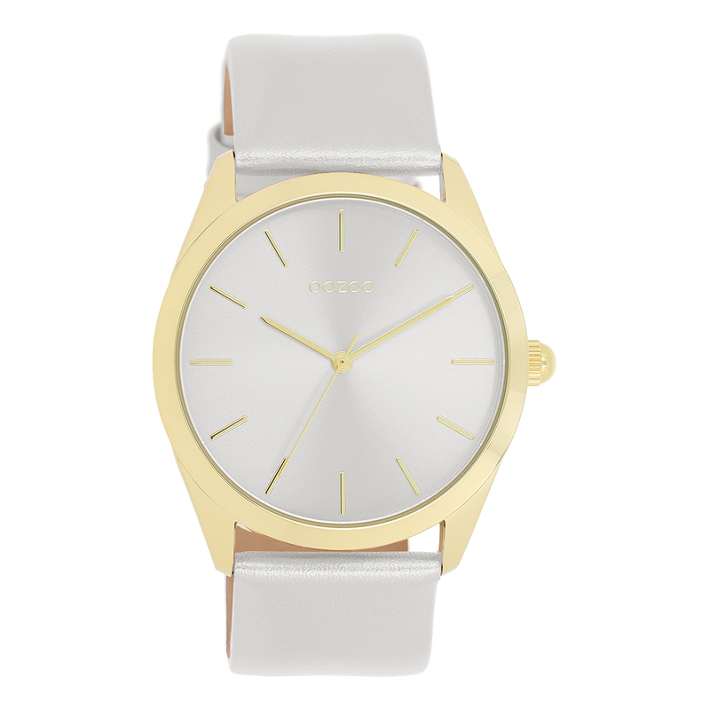 OOZOO Timepieces - C11330 - Damen - Leder-Armband - Silber/Metallic