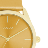 OOZOO Timepieces - C11332 - Damen - Leder-Armband - Gelb/Metallic