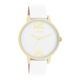 OOZOO Timepieces - C11340 - Damen - Leder-Armband - Weiß/Gold