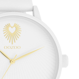 OOZOO Timepieces - C11343 - Damen - Leder-Armband - Weiß