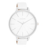 OOZOO Timepieces - C11345 - Damen - Leder-Armband - Weiß/Silber