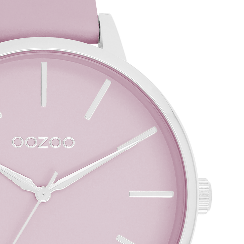 OOZOO Timepieces - C11361 - Damen - Leder-Armband - Lila/Silber