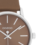 OOZOO Timepieces - C11368 - Damen - Leder-Armband - Braun/Silber