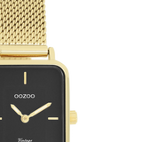 OOZOO Vintage  - C20354 - Damen - Edelstahl-Mesh-Armband – Gold/Schwarz