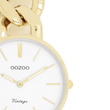 OOZOO Vintage  - C20357 - Damen - Edelstahl-Glieder-Armband – Gold/Weiß