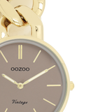 OOZOO Vintage  - C20358 - Damen - Edelstahl-Glieder-Armband – Gold/Taupe