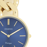 OOZOO Vintage  - C20359 - Damen - Edelstahl-Glieder-Armband – Gold/Blau