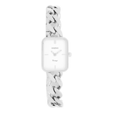 OOZOO Vintage  - C20360 - Damen - Edelstahl-Glieder-Armband – Silber/Weiß