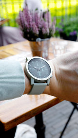OOZOO Timepieces - C11215 - Unisex - Leder-Armband - Mintgrün