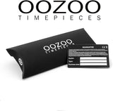 OOZOO Timepieces - C1084 - Damen - Leder-Armband - Grau/Metallic