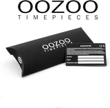 OOZOO Vintage - C9930 - Unisex - Edelstahl-Mesh-Armband - Titan/Schwarz