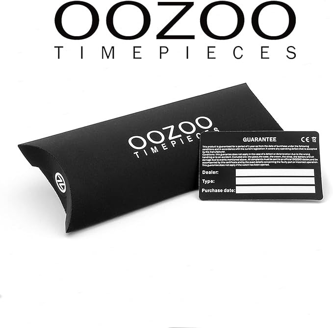 OOZOO Timepieces - C11149 - Damen - Edelstahl-Glieder-Armband - Schwarz