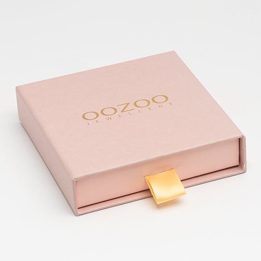 OOZOO Jewellery - SE-3031 - Ohrring "Black Heart" - Gold