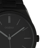 OOZOO Timepieces - Unisex - Edelstahl-Glieder-Armband - Schwarz