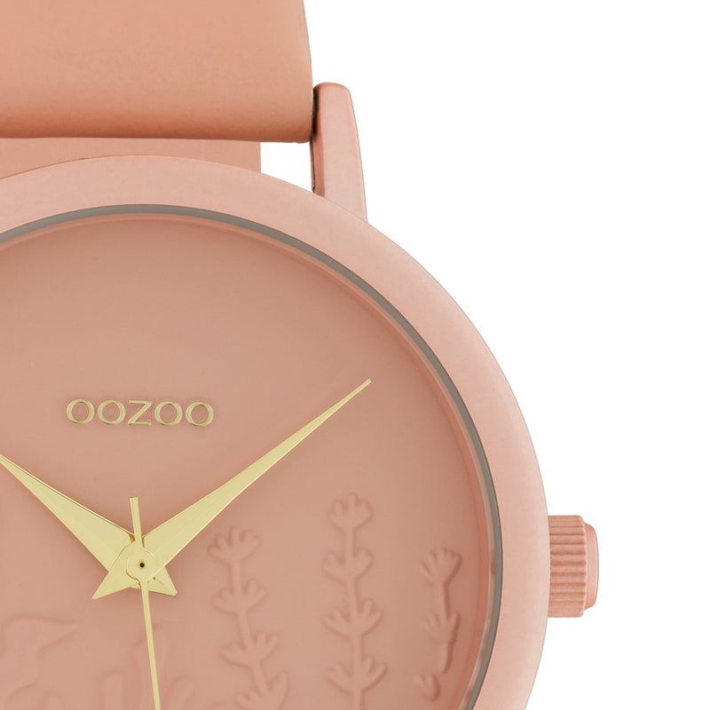 OOZOO Timepieces - C10604 - Damen - Leder-Armband - Softpink/Softpink