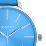 OOZOO Timepieces - C10982 - Damen - Leder-Armband - Blau/Silber