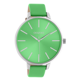 OOZOO Timepieces - C10983 - Damen - Leder-Armband - Grün/Silber