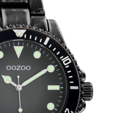 OOZOO Timepieces - C11014 - Herren - Edelstahl-Glieder-Armband - Schwarz