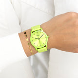OOZOO Timepieces - C11165 - Damen - Leder-Armband - Hellgrün