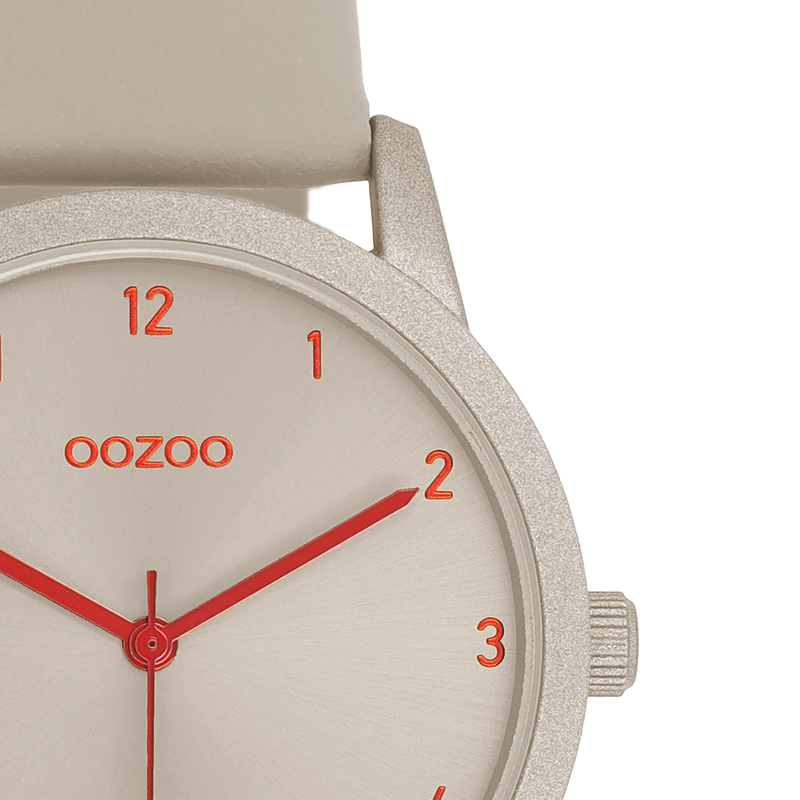 OOZOO Timepieces - C11170 - Damen - Leder-Armband - Taupe