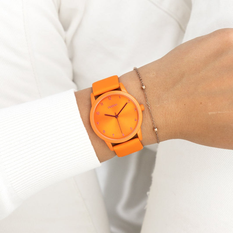 OOZOO Timepieces - C11171 - Damen - Leder-Armband - Orange