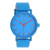 OOZOO Timepieces - C11175 - Damen - Leder-Armband - Blau/Orange