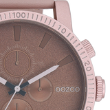 OOZOO Timepieces - C11218 - Unisex - Leder-Armband - Taupe