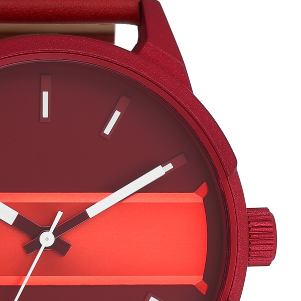OOZOO Timepieces - C11231 - Herren - Leder-Armband - Rot