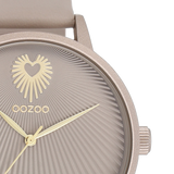 OOZOO Timepieces - C11245 - Damen - Leder-Armband - Taupe