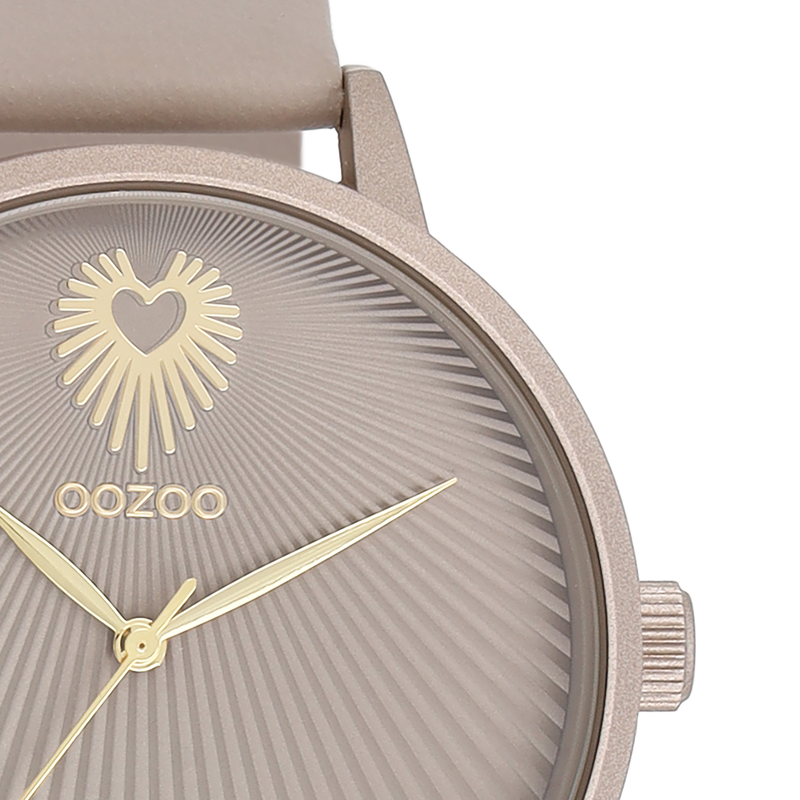 OOZOO Timepieces - C11245 - Damen - Leder-Armband - Taupe