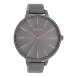 OOZOO Timepieces - C11254 - Damen - Leder-Armband - Grau