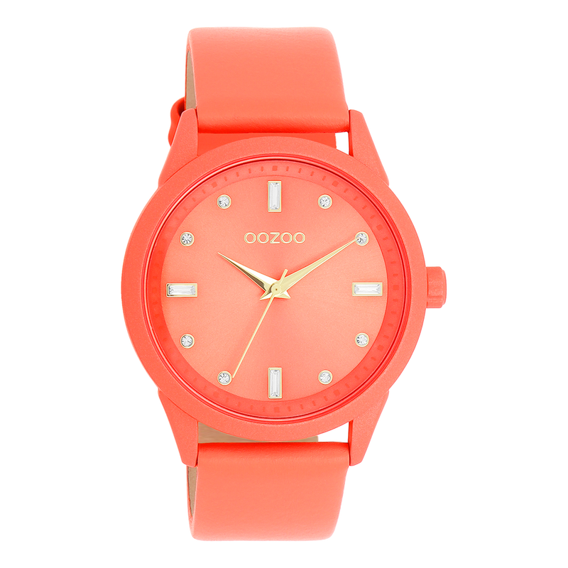 OOZOO Timepieces - C11285 - Damen - Leder-Armband - Pink