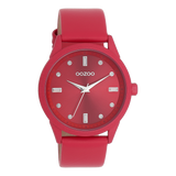 OOZOO Timepieces - C11286 - Damen - Leder-Armband - Rot