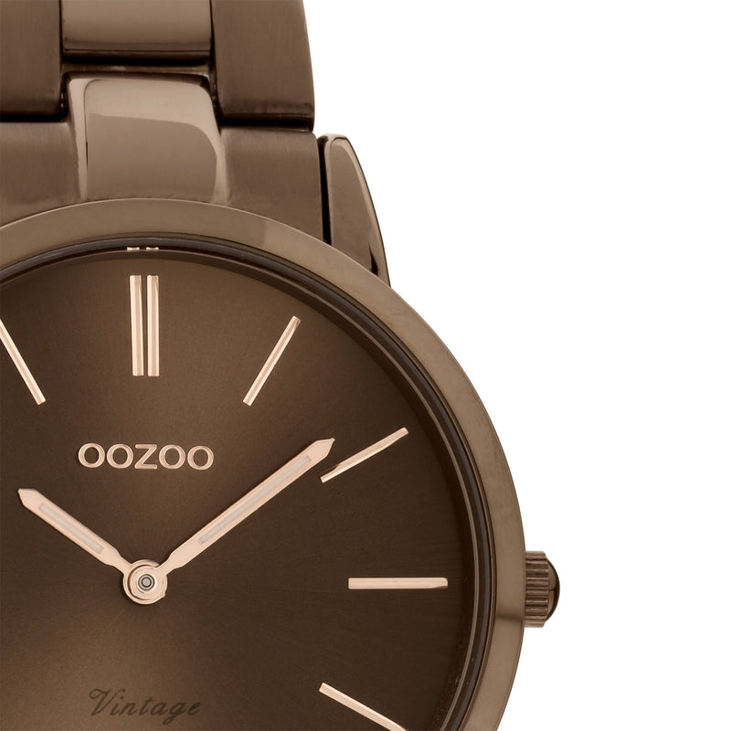 OOZOO Vintage - C20109 - Unisex - Edelstahl-Armband - Braun
