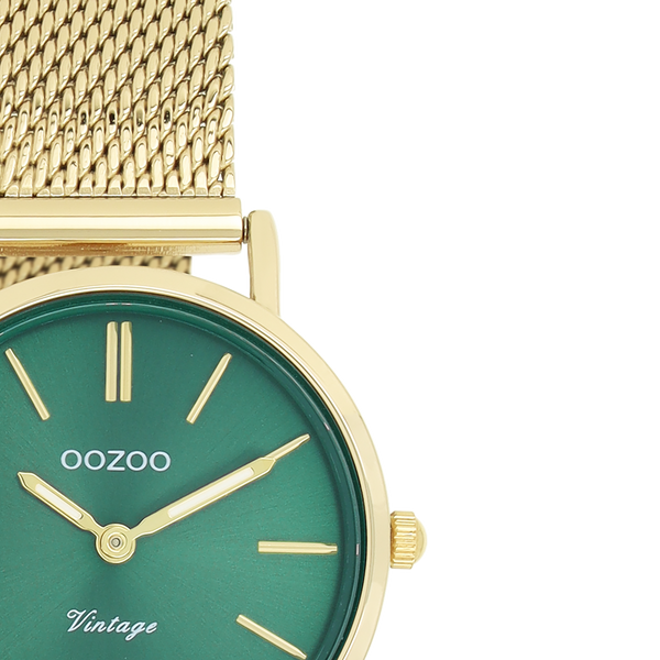 OOZOO Vintage - C20297 - Damen - Mesh-Armband - Gold/Grün
