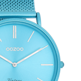 OOZOO Vintage - C20331 - Damen - Mesh-Armband - Hellblau