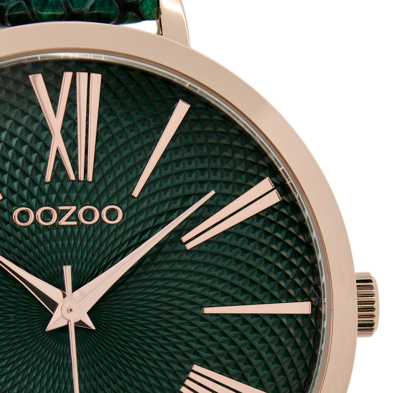 OOZOO Timepieces - C9216 - Damen - Leder-Armband - Grün/Grün