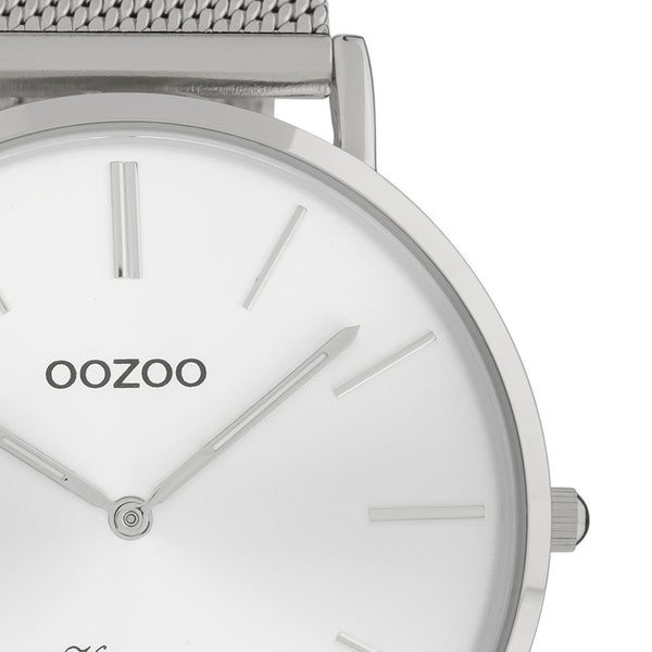 OOZOO Vintage - C9904 - Unisex - Edelstahl-Mesh-Armband - Silber/Silber