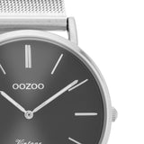 OOZOO Vintage - Unisex - Edelstahl-Mesh-Armband - Silber/Titan