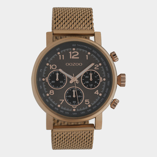 OOZOO Timepieces - C10702 - Unisex - Mesh-Armband - Bronze