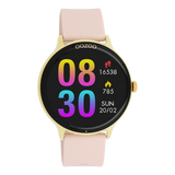 OOZOO Smartwatches - Q00131 - Silikon-Armband - Gold/Pinkgrau