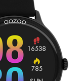 OOZOO Smartwatches - Q00134 - Silikon-Armband - Schwarz