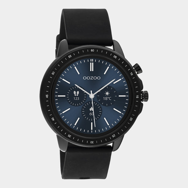 OOZOO Smartwatches - Unisex - Silikon-Armband - Schwarz